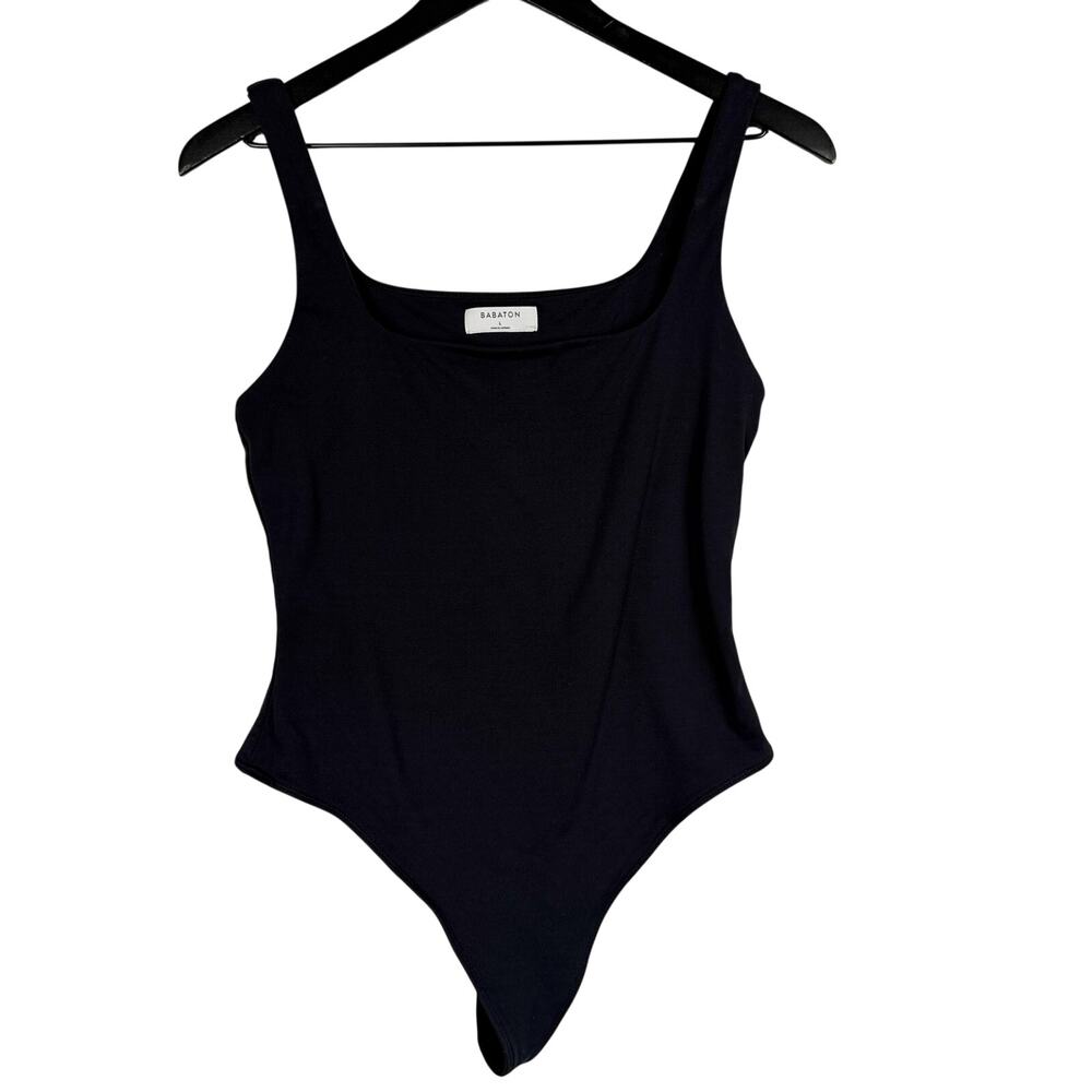 Babaton Aritzia Contour Tank Bodysuit Black - L